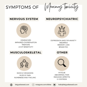 Why mercury toxicity could be causing your fatigue.