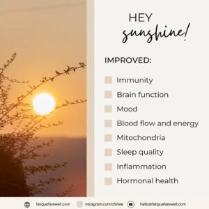 How the sun can help your fatigue