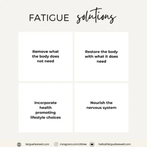 Solutions to fatigue